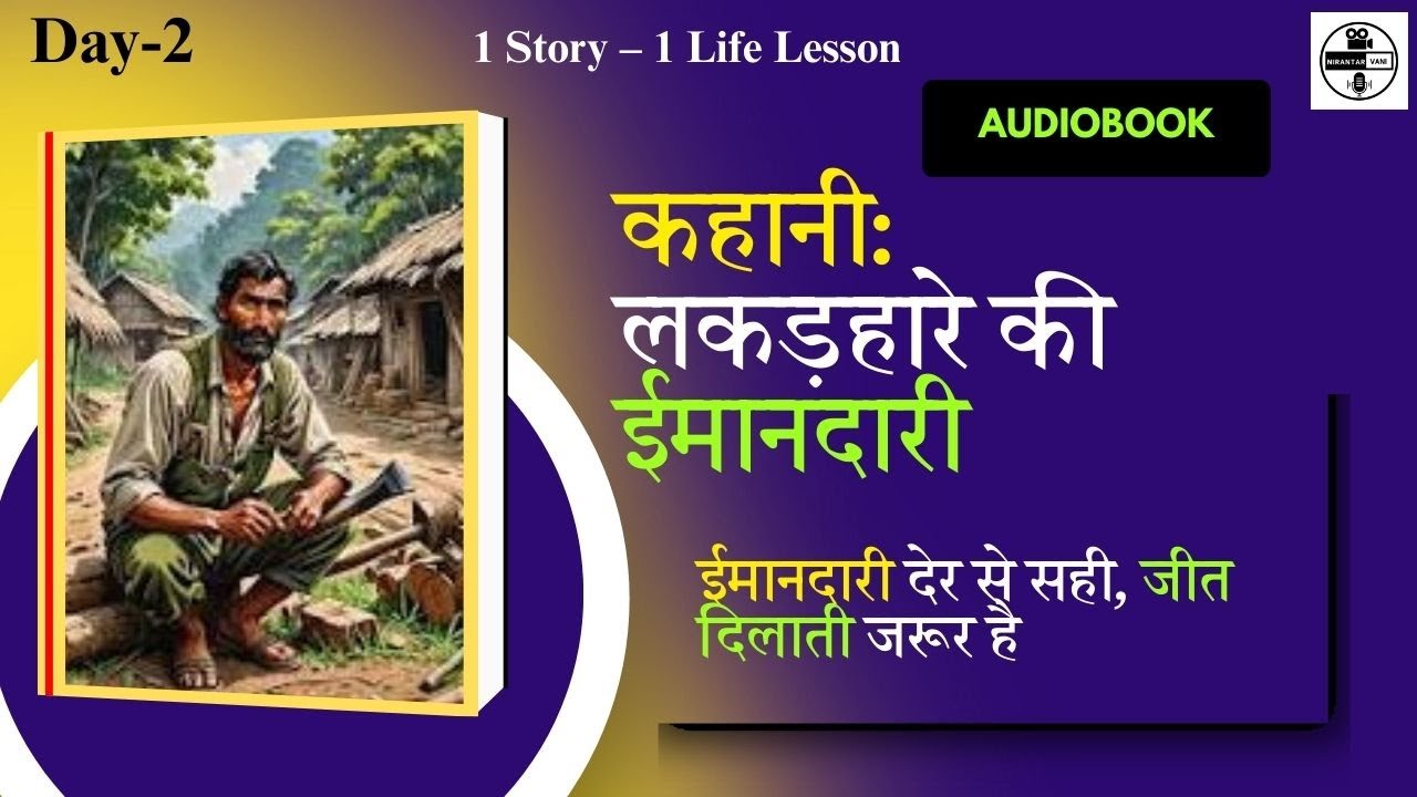 ईमानदारी की ताकत | लकड़हारे की कहानी | 1 Story 1 Life Lesson | Hindi Audiobook @nirantarvaani