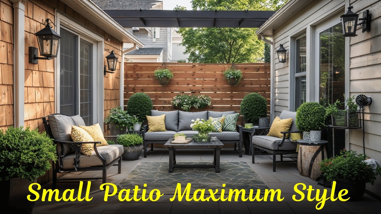Small Patio Maximum Style for Compact Outdoor Living Solutions Ideas