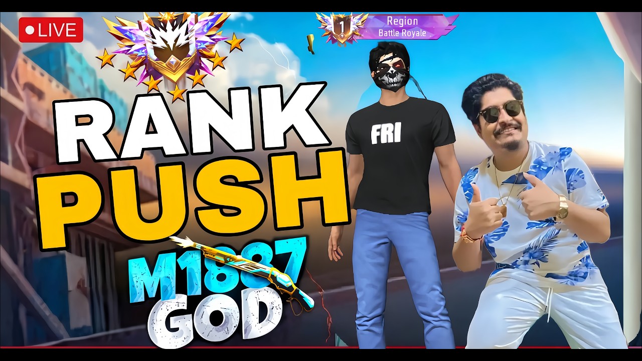 🔴 [ Live Free Fire New Rank Season Rank Push Live || Grandmaster Top 1🔥