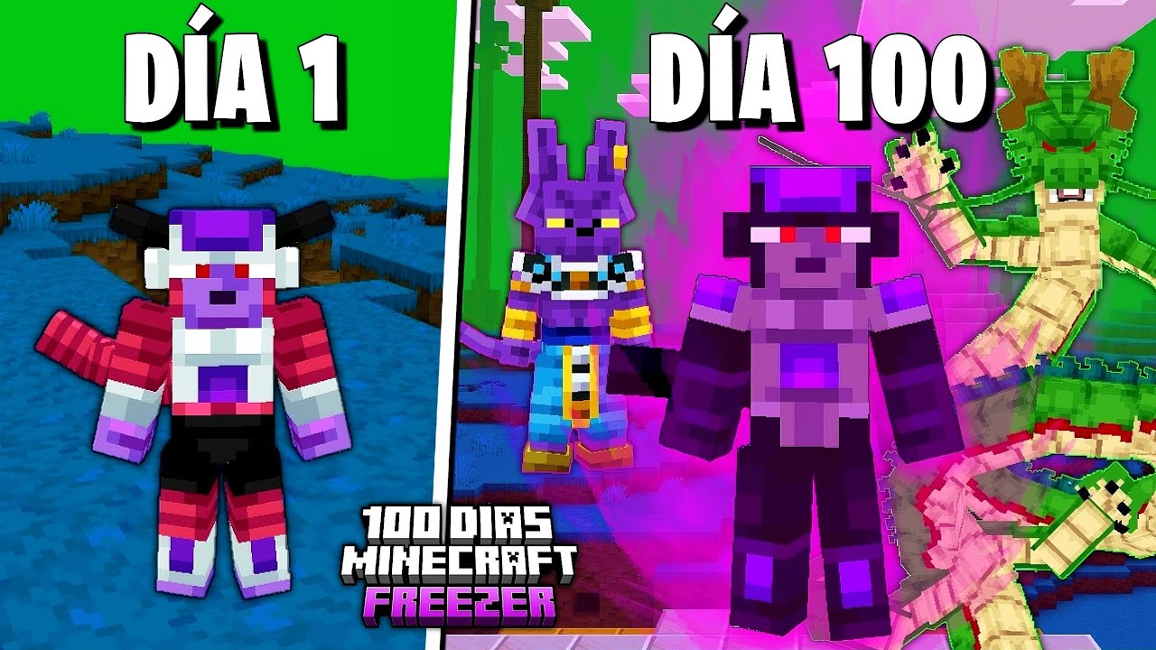 ¿Qué pasa si Entrenas como FREEZER por 100 Días en Minecraft? 
