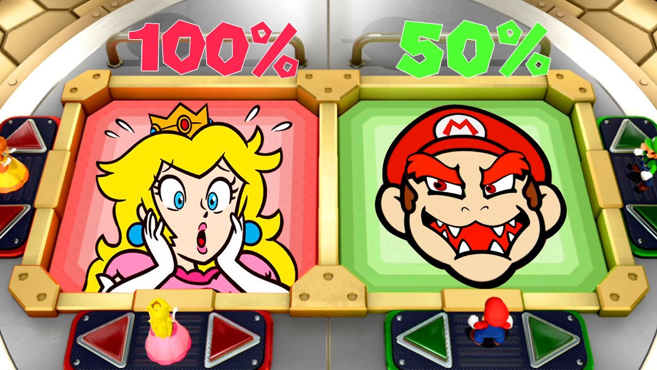 【マリオパーティ スイッチ】すべての2vs2ミニゲームチームプリンセスvsチームブラザーズ