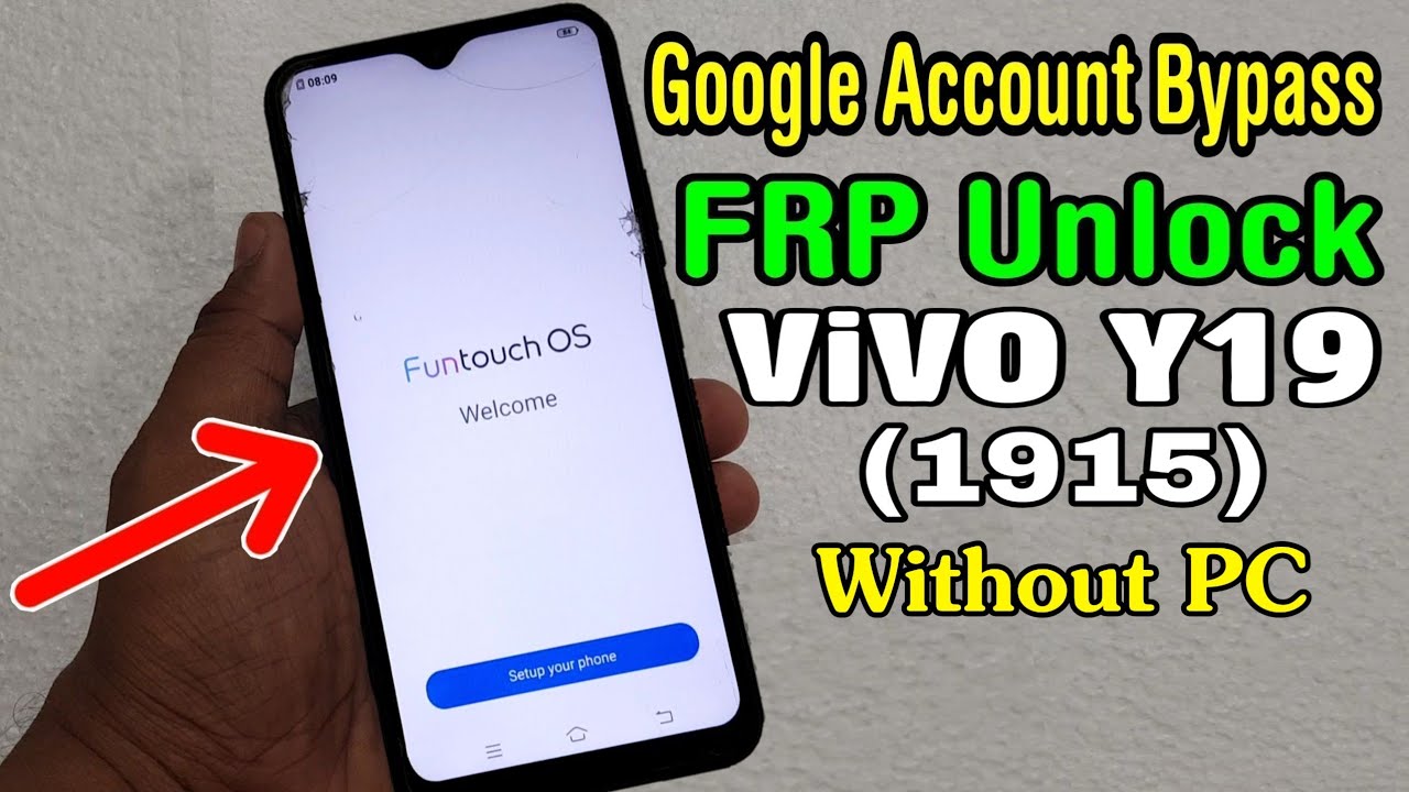 ViVO Y19 (1915) FRP Unlock/ Google Account Bypass || Android 9 Pie (Without PC)