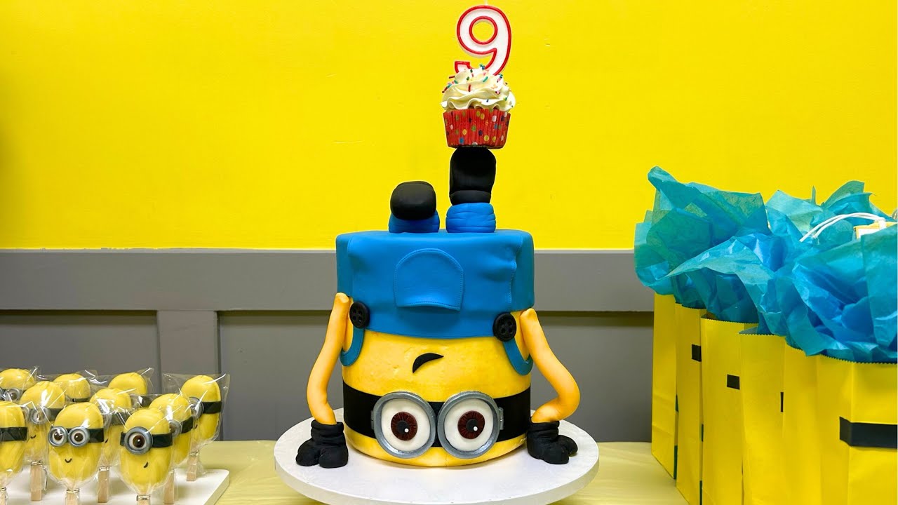 Upside down Minions cake  | Cake decorating tutorials | Sugarella Sweets