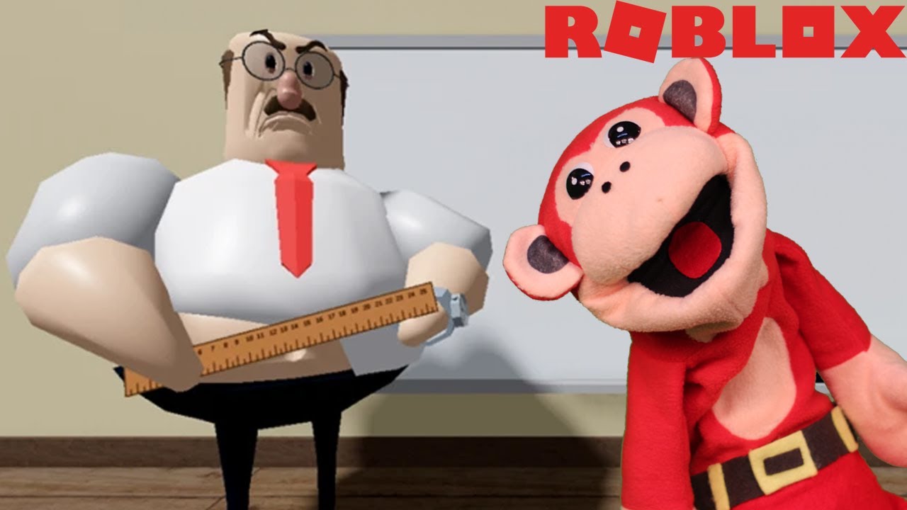 ESCAPE DEL PROFESOR MALVADO !#monosilabo #roblox #gameplays