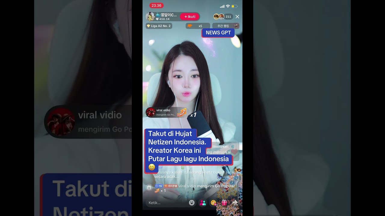 Cewe Korea ini putar lagu lagu Indonesia agar tak di hujat netizen Indonesia🤣😆