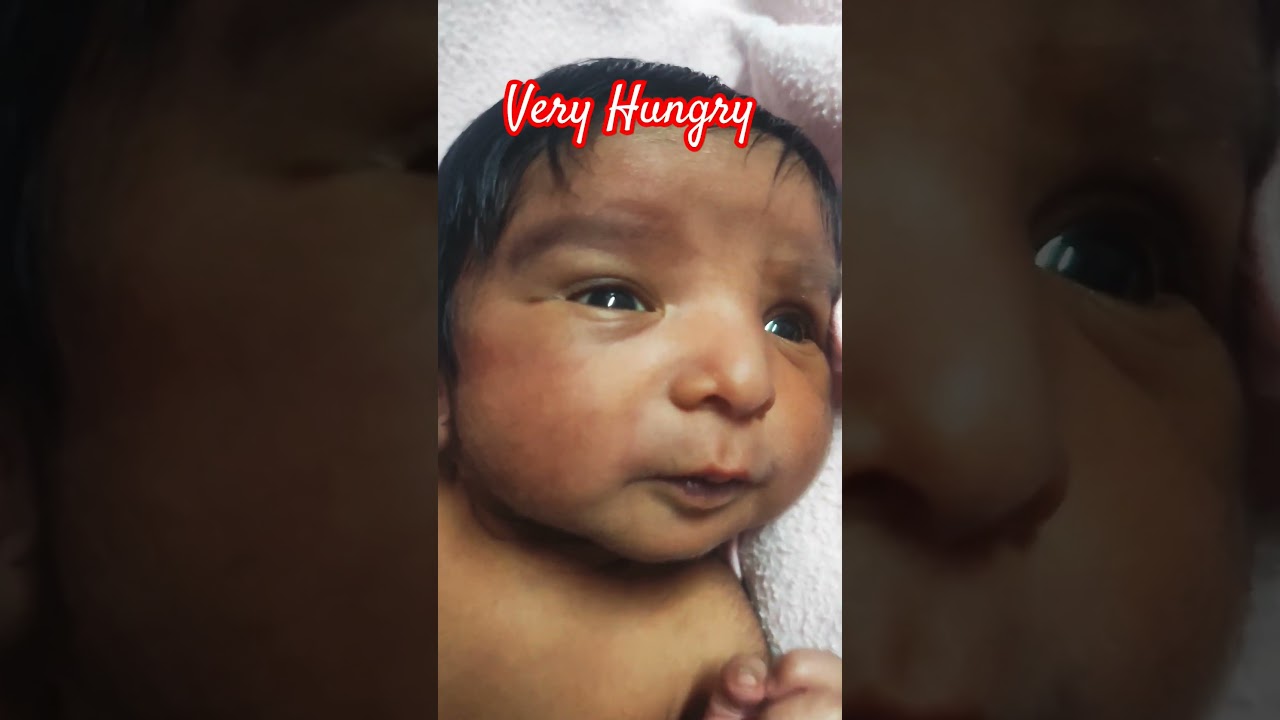 very hungry newborn baby 🍼 waiting for feeding 🍼 #Newborn #hungry #feeding