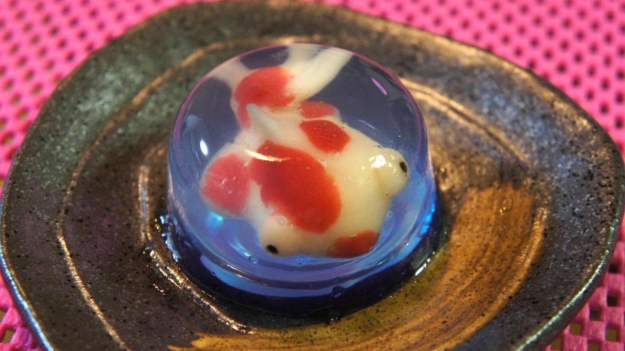 Wagashi Goldfish How to make Japanese Style Jelly