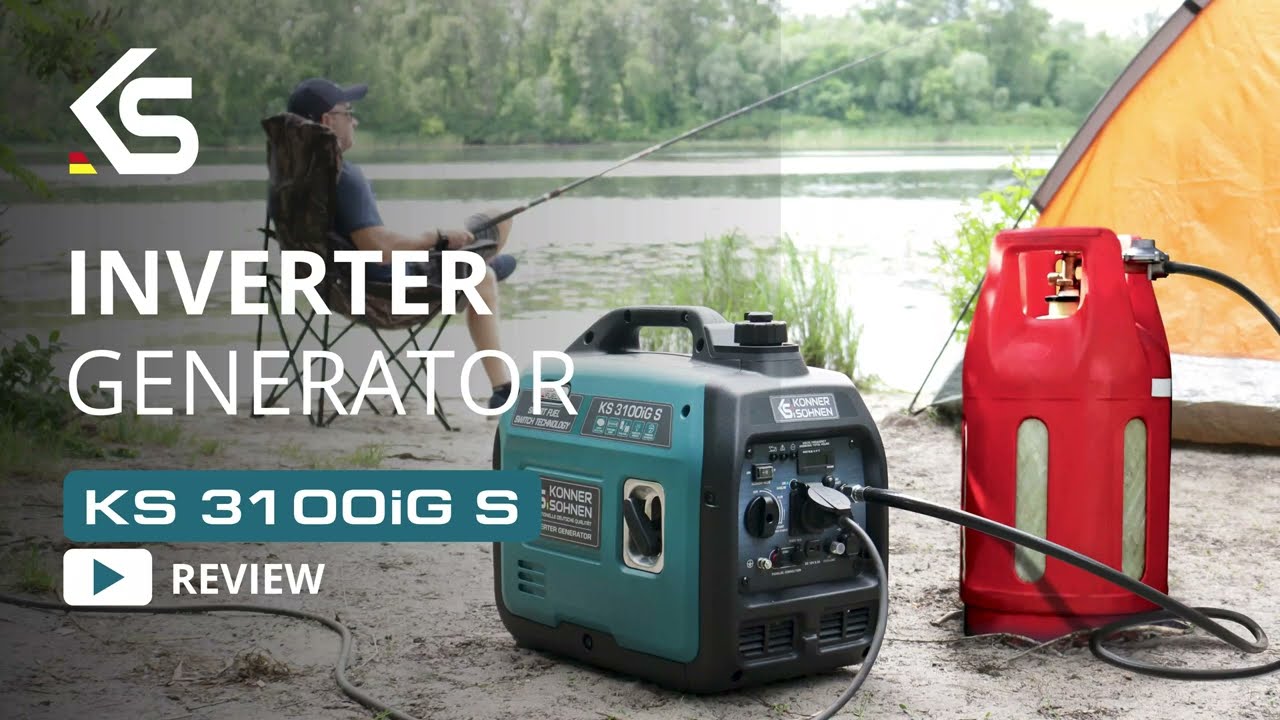 Powerful and quiet inverter gasoline/LPG generator KS 3100iG S (3.1 kW) from Könner & Söhnen