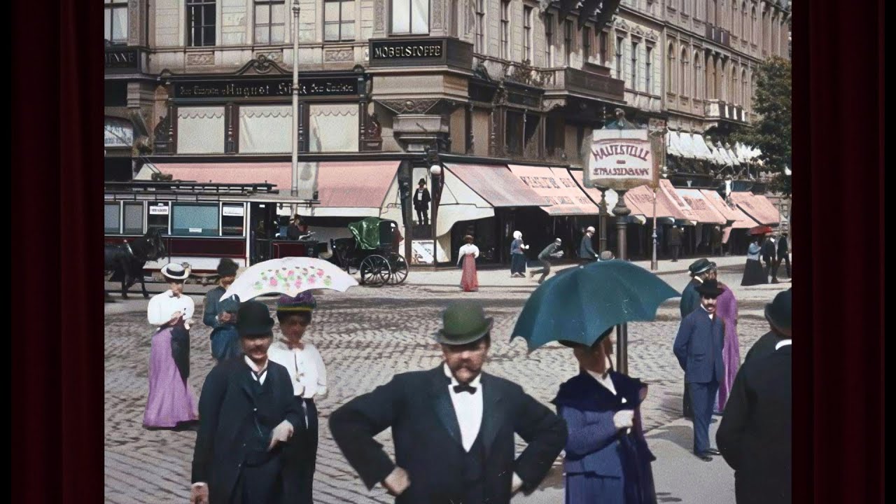 Vienna 1906 Tram Ride: Colorized 4K Footage Restored to Life [w/ Sound]