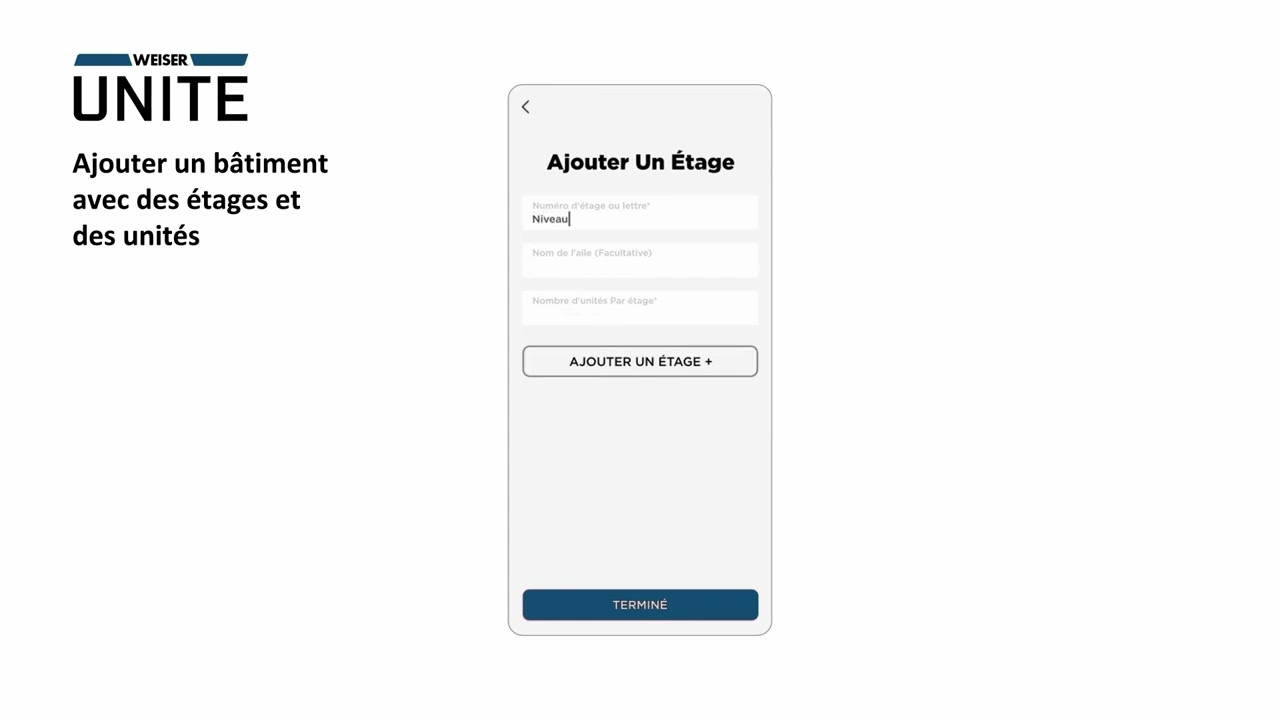 Weiser UNITE Add Building Floors (FR)