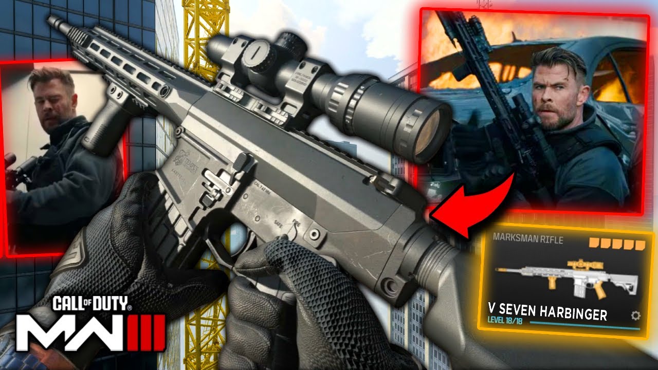 Tyler Rake's V Seven Harbinger rifle & Glock 21 Loadout from Extraction 2 Movie - Modern Warfare 3