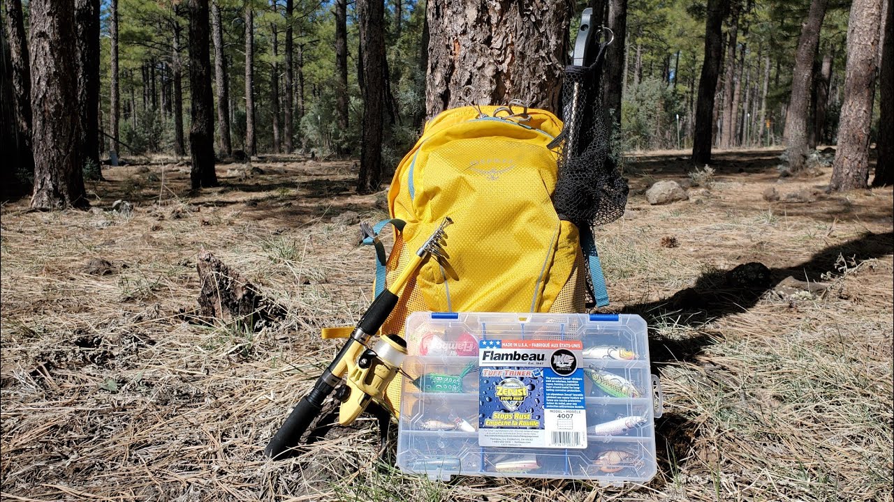 Ultralight & Compact Fishing Tackle Bag - Lure Organizer, Folding Net, and Telescopic Pole