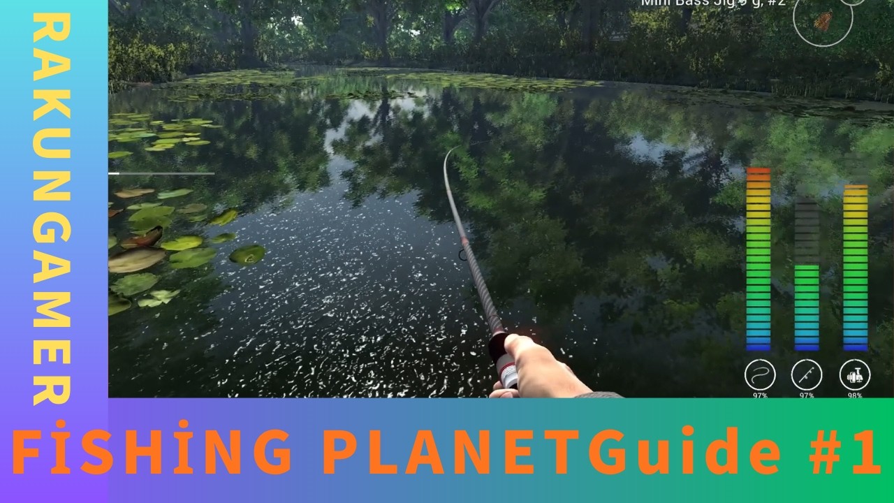 Fishing Planet Türkçe Başlangıç Rehberi | Olta Takımı Hazırlanışı 1 Seviye Başlangıç Guide Mobile-Pc