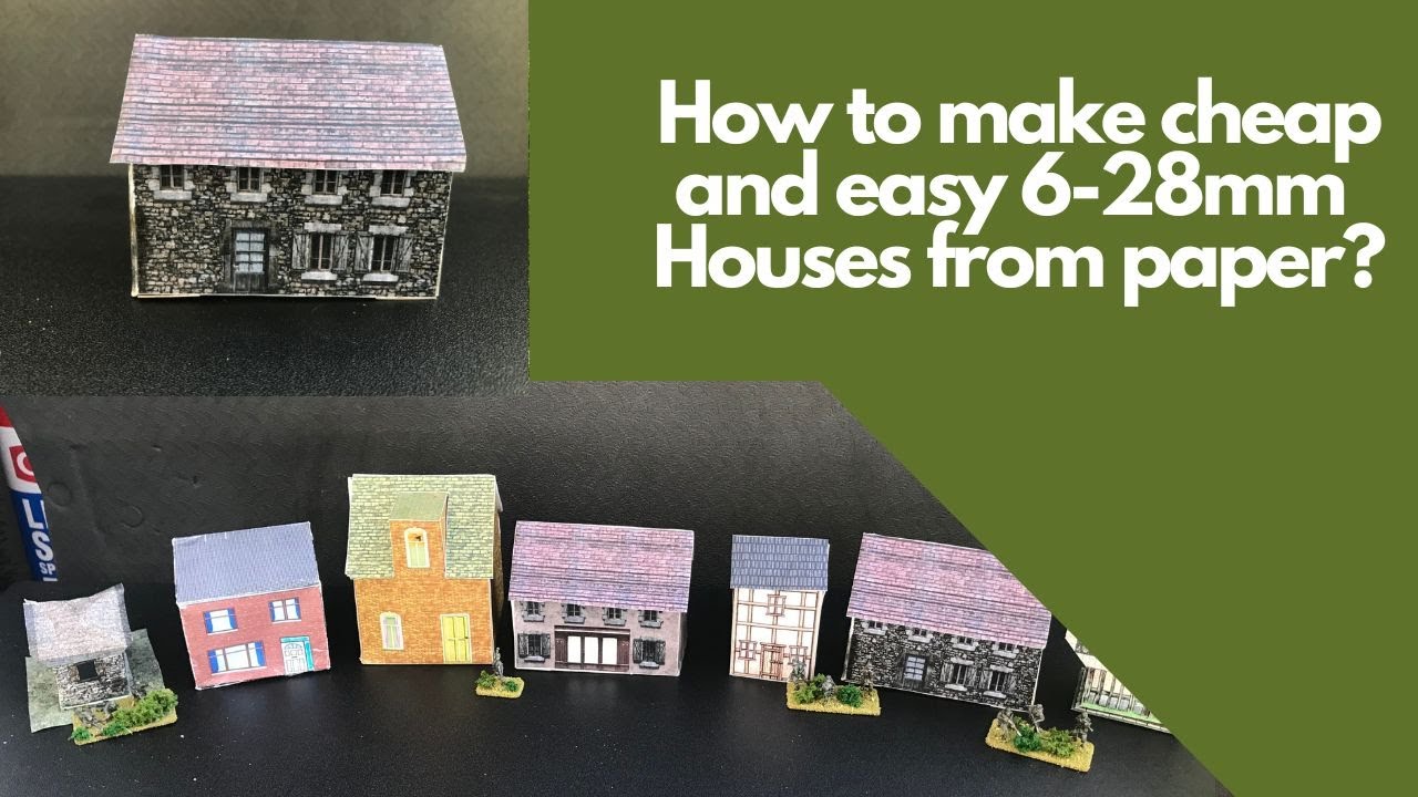 Easy beginner scenery building: Paper craft scenery for wargames and roleplaying.