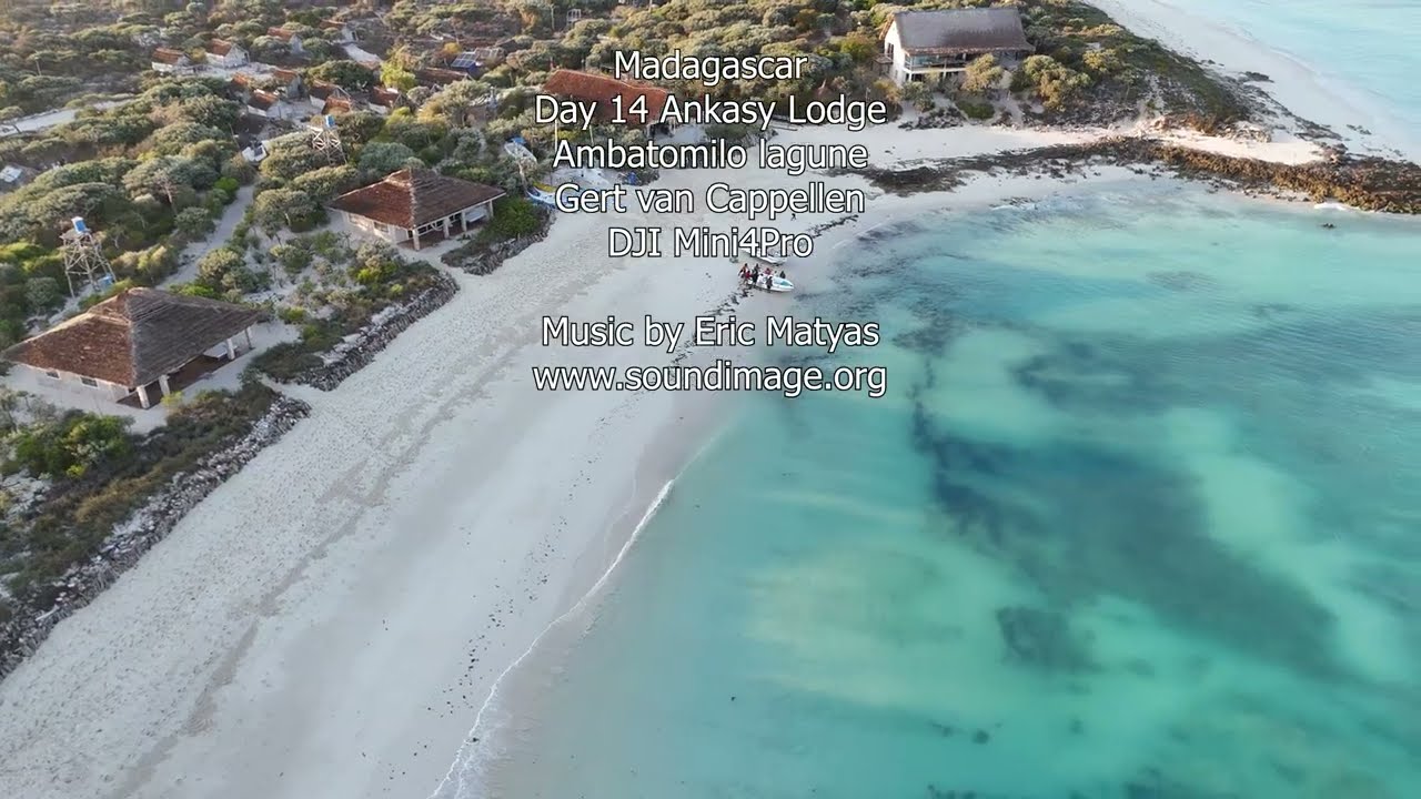 Madagascar Ankasy Lodge Ambatomilo lagune drone video