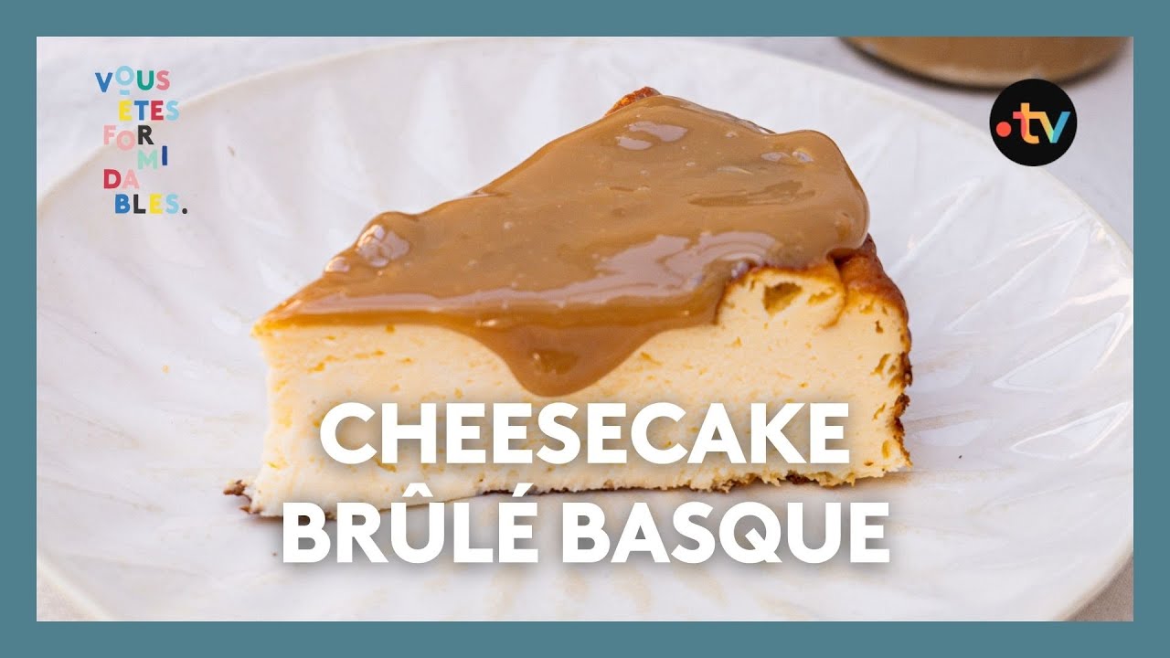 Recette en 5 ingr&eacute;dients - Cheesecake br&ucirc;l&eacute; basque