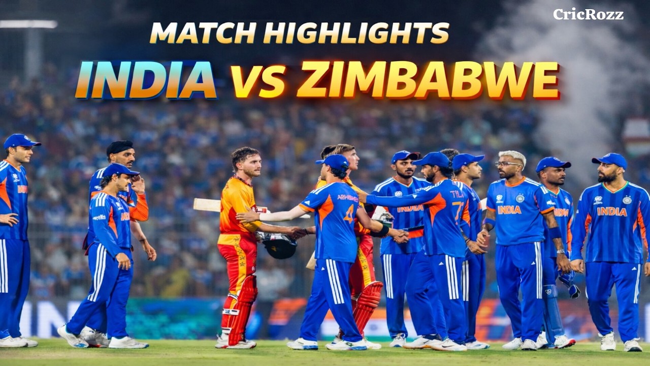 Ind vs Zim T20 World Cup Match Highlights | ICC World Cup 2026 | IND vs ZIM Highlights