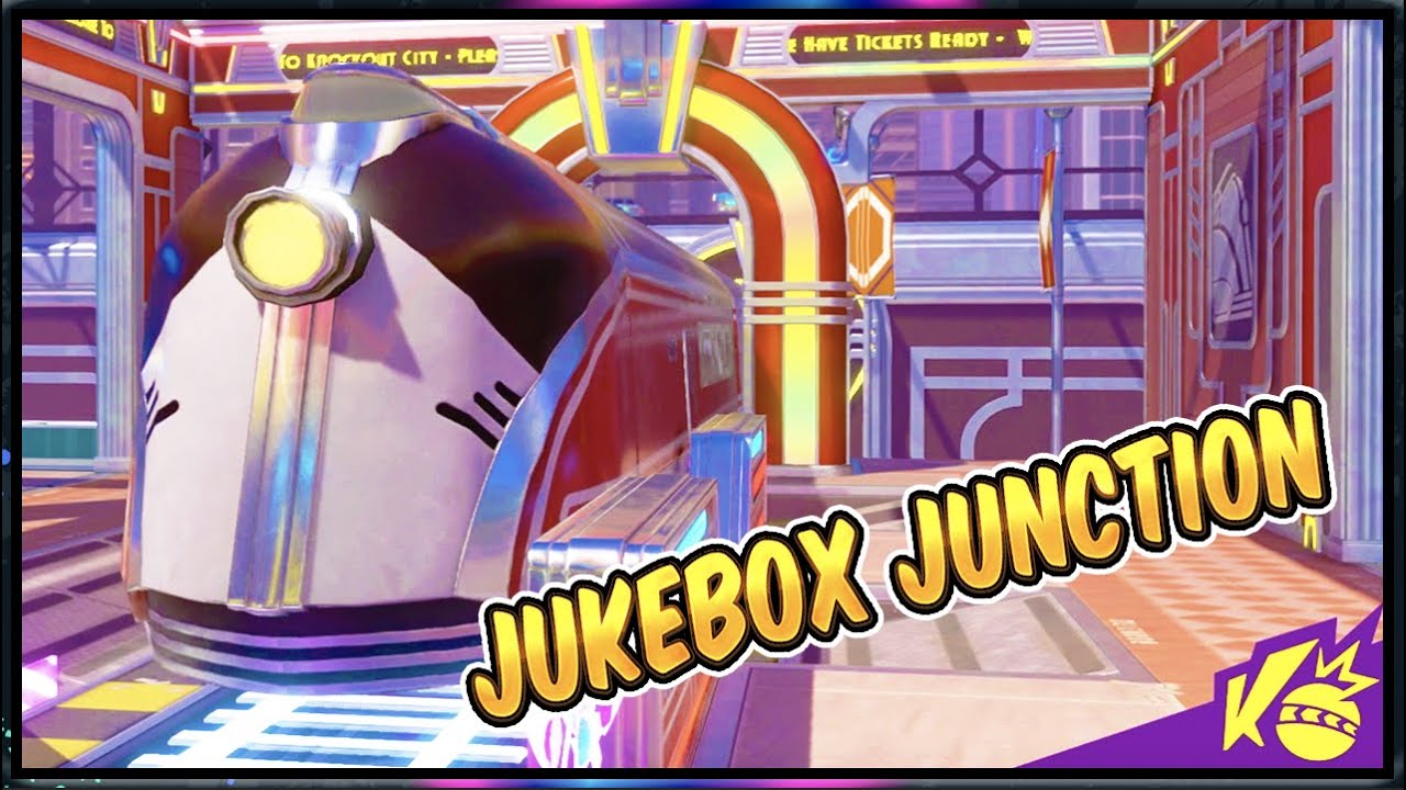 * НОВАЯ КАРТА * Jukebox Junction Геймплей! W / ZEROxFUSIONZ | Knockout City Jukebox Junction
