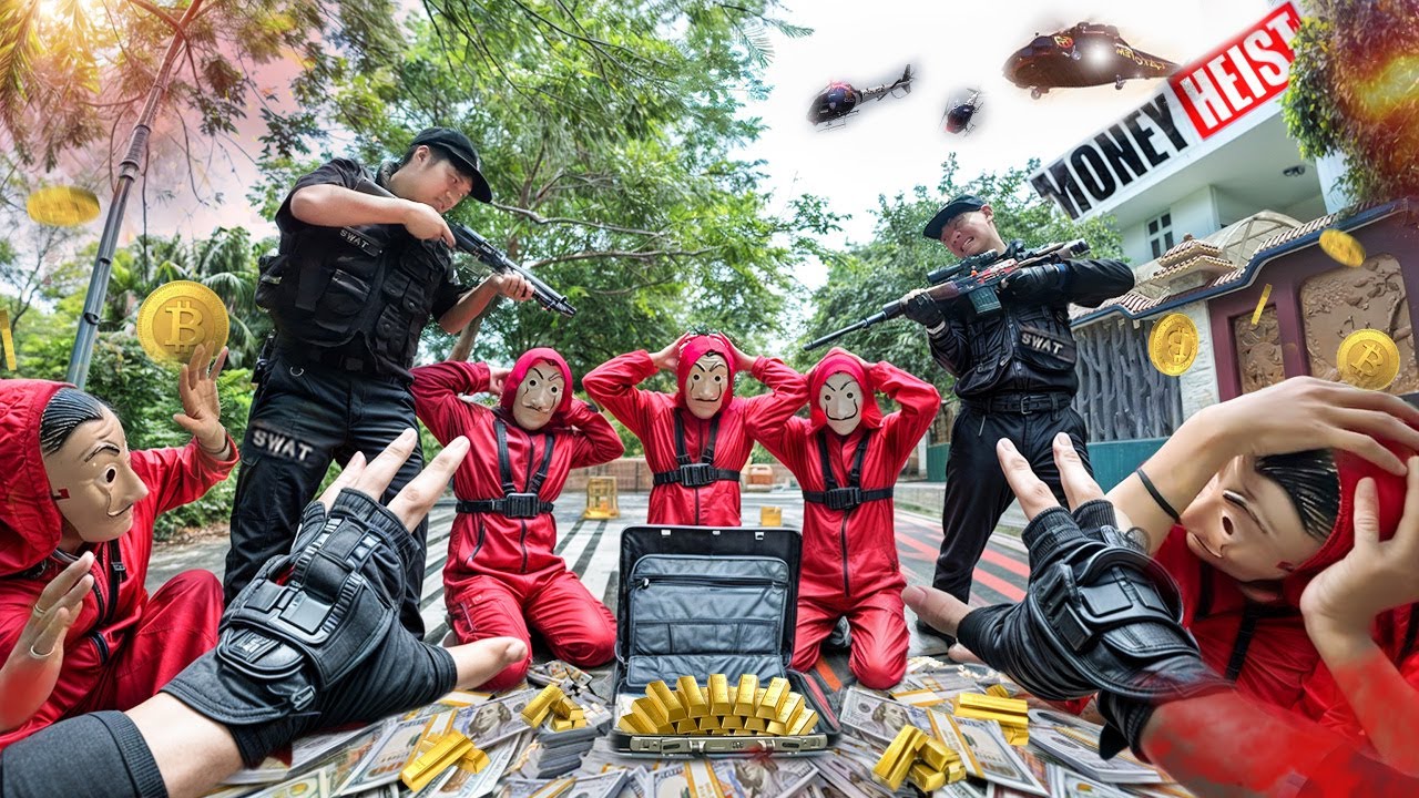 PARKOUR VS MONEY HEIST! 2 | ESCAPE from SECURITY chase In REAL LIFE (BELLA CIAO REMIX) | Epic POV v2