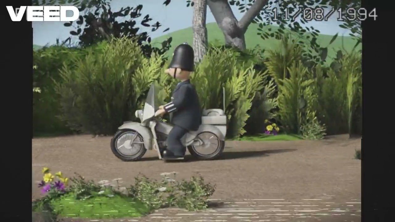 It's Camberwick Green's Police Constable McGarry on his motor cycle!
