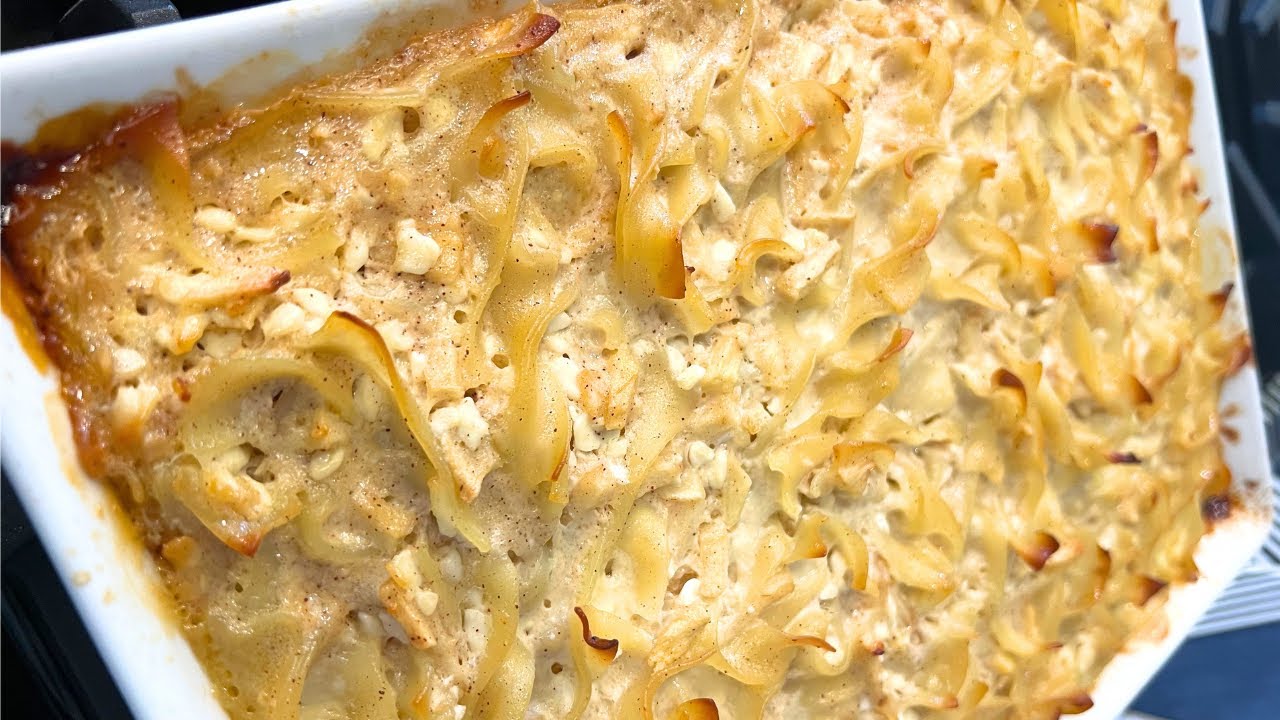 BEST EVER Apple Cinnamon Noodle Kugel