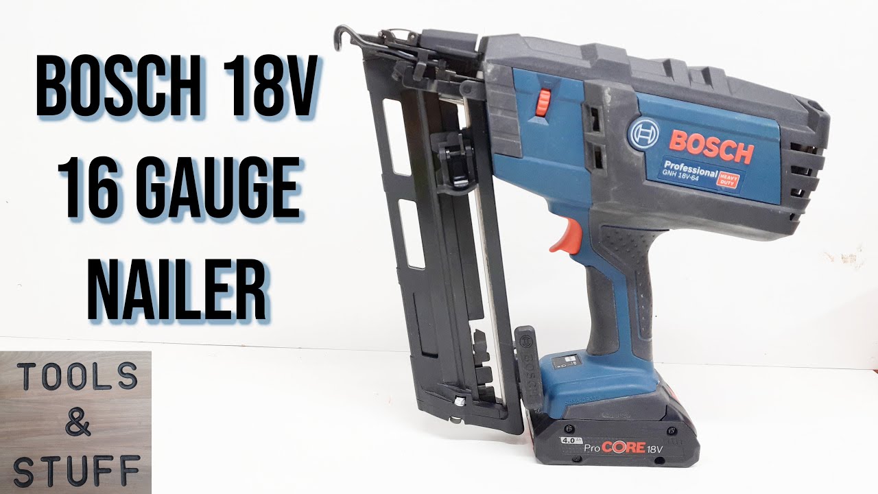 Обзор гвоздезабивного пистолета Bosch 16ga Brad