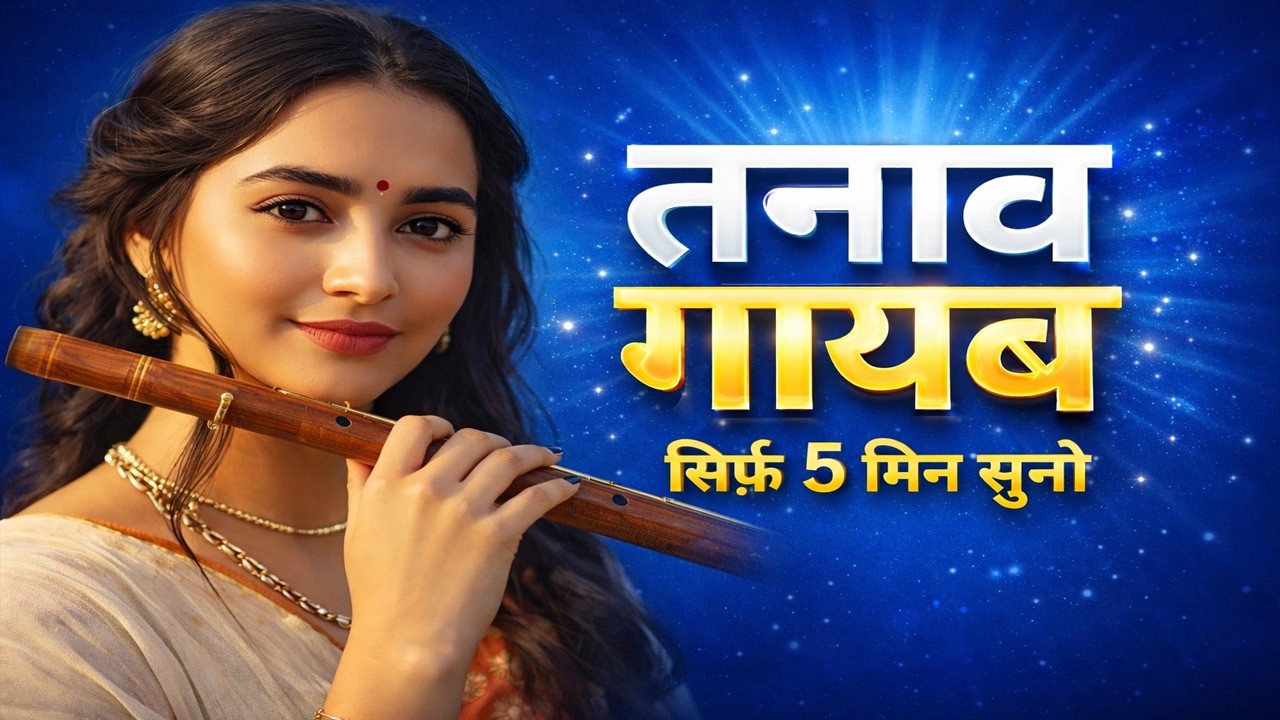 LIVE तनाव गायब, मन पूरी तरह शांत | Flute Music for Deep Relaxation, Meditation, Focus & Deep Healing