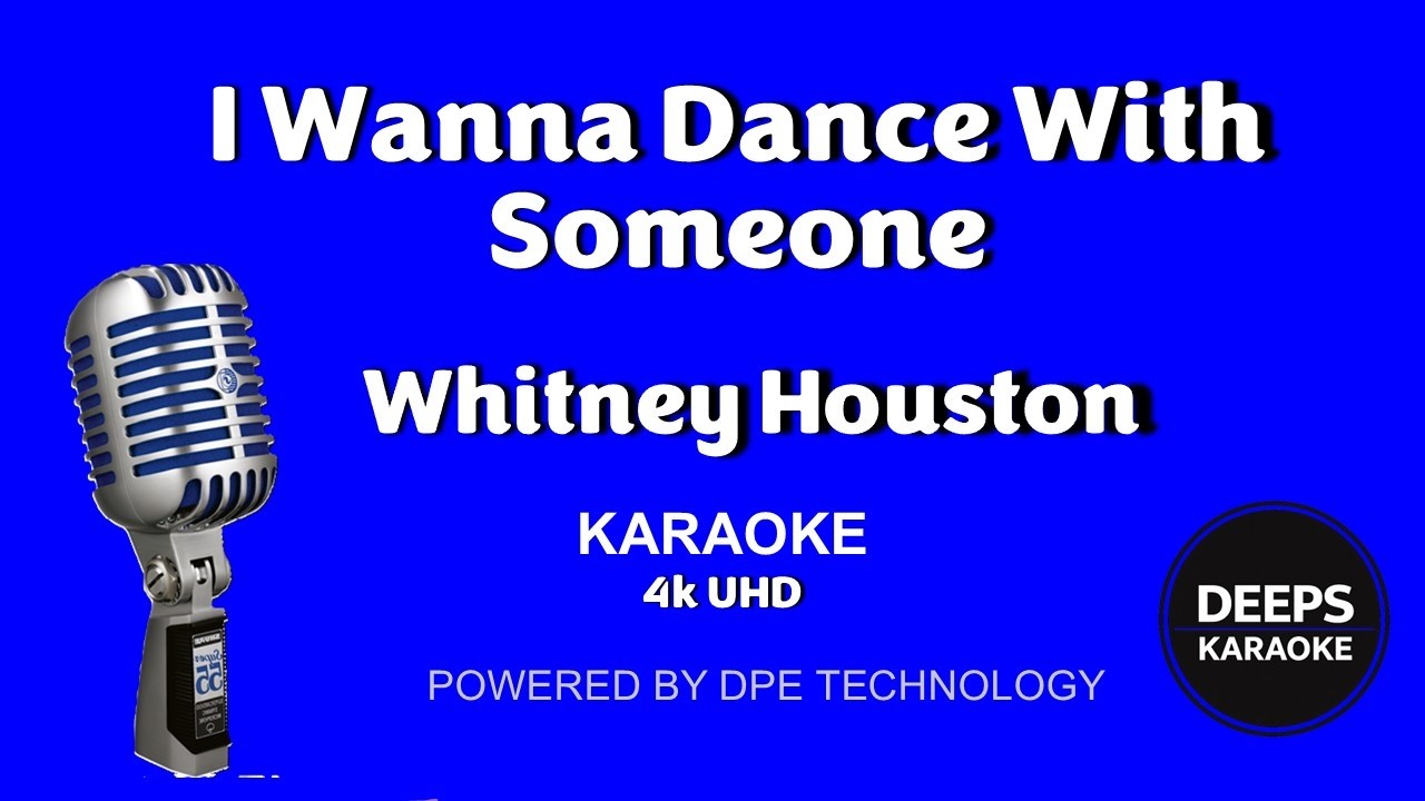 Whitney Houston - I Wanna Dance With Somebody - Karaoke with real authentic backing.