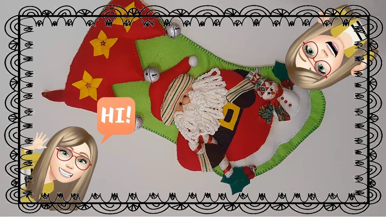 Bota noel - Moldes GRATIS