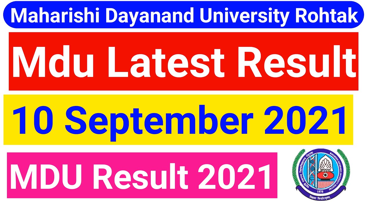 Mdu Latest Result || Mdu result update || mdu result latest news || mdu result update 2021
