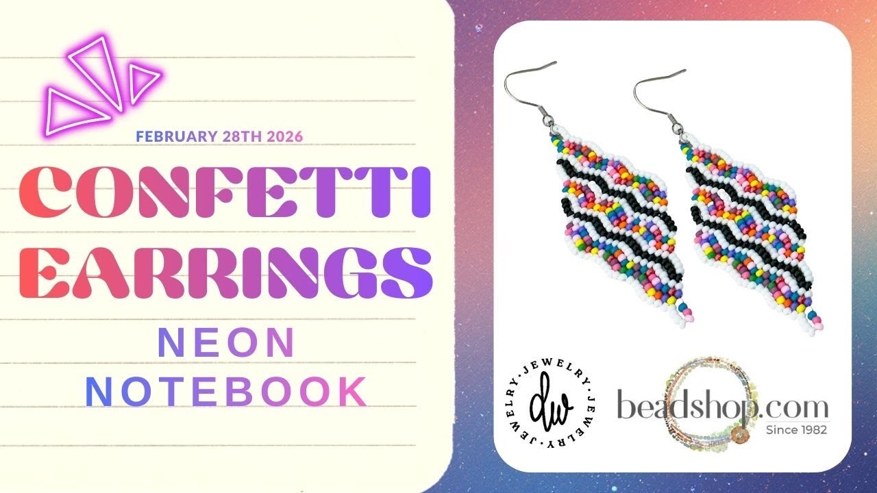Neon Notebook Project #1 Confetti Earrings