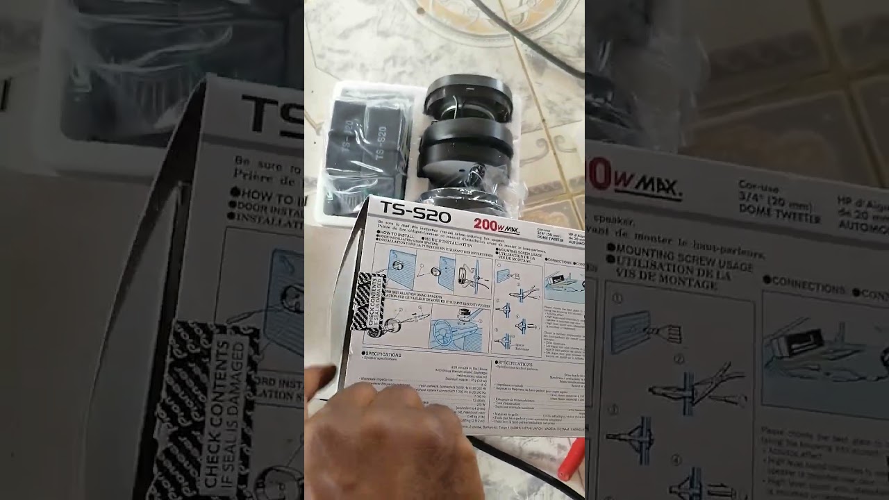 PIONEER TS-S20 CAR AUDIO Tweeter PART 1