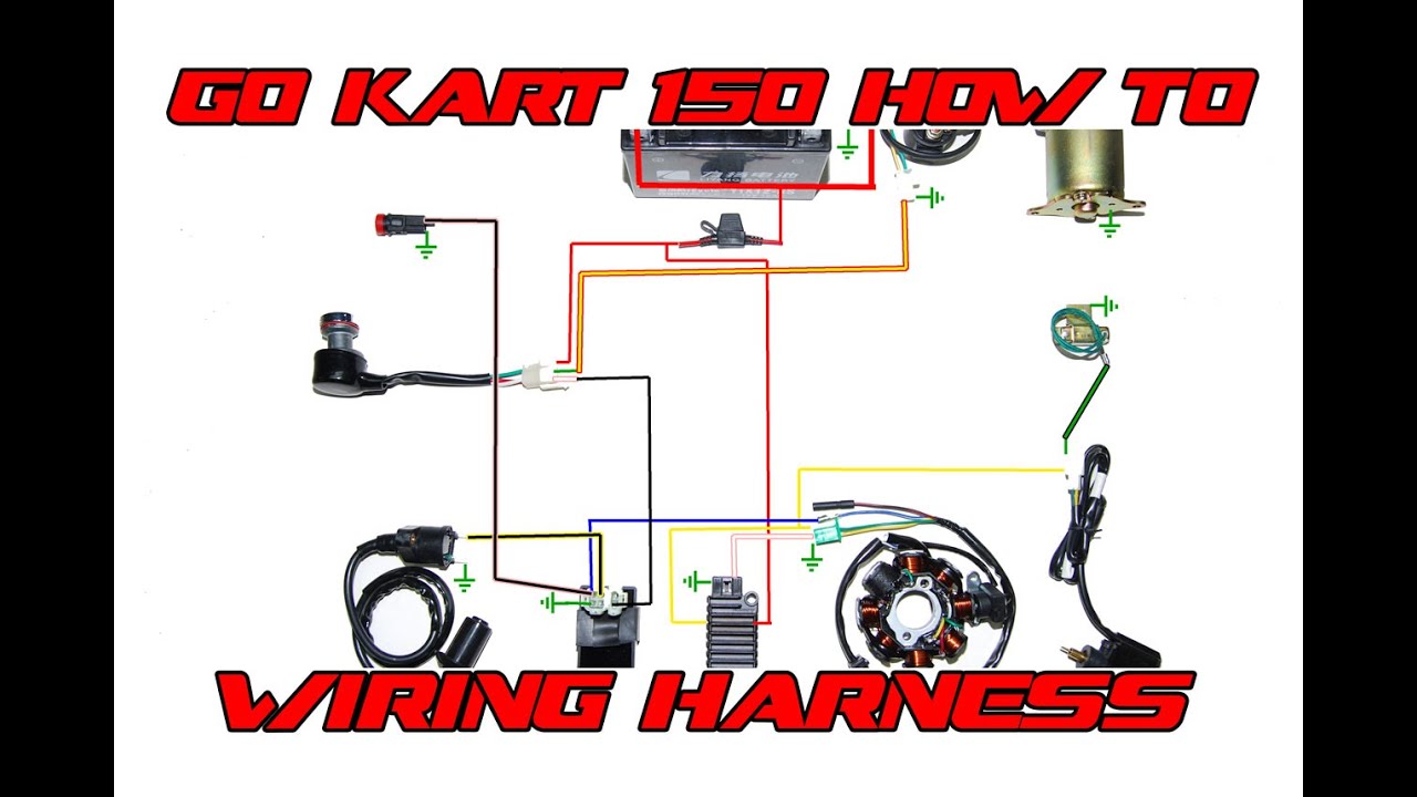 Go Kart 150 Basic Wiring Harness How To