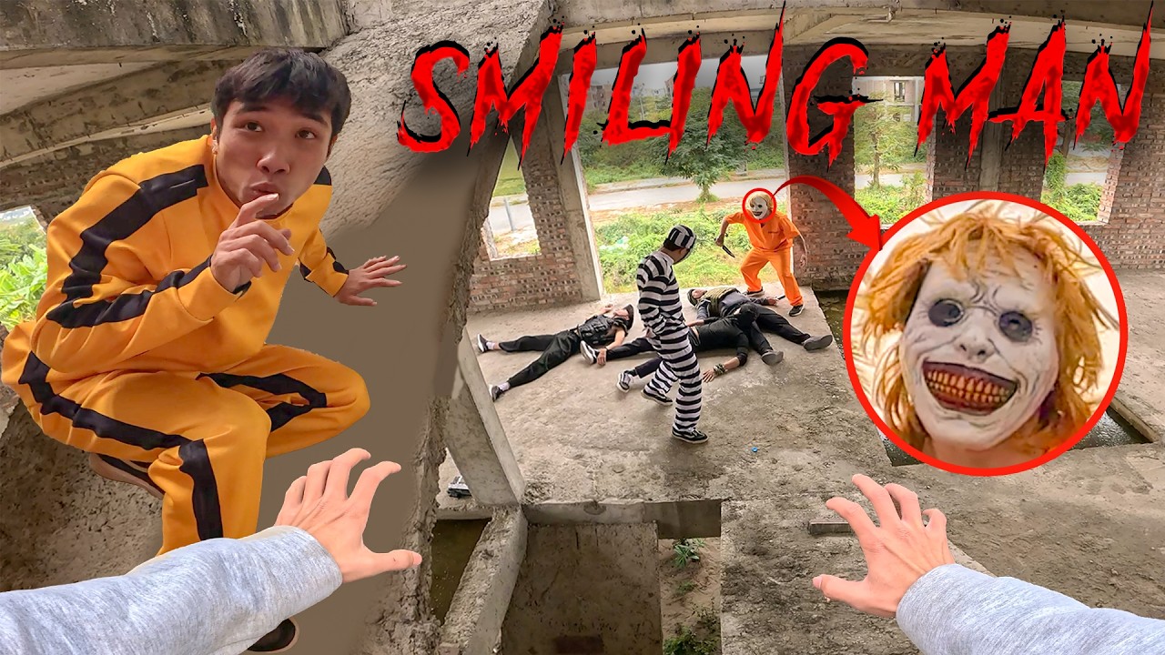 SMILING MAN IN REAL LIFE ESCAPE 03.0 | Horror Parkour Pov Short | Bubbles 3Run