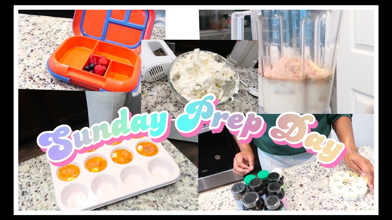 Sunday Prep Day | DIY body butter| Protein Shake| Salmon Egg muffins| School lunch| Vitamin Prep