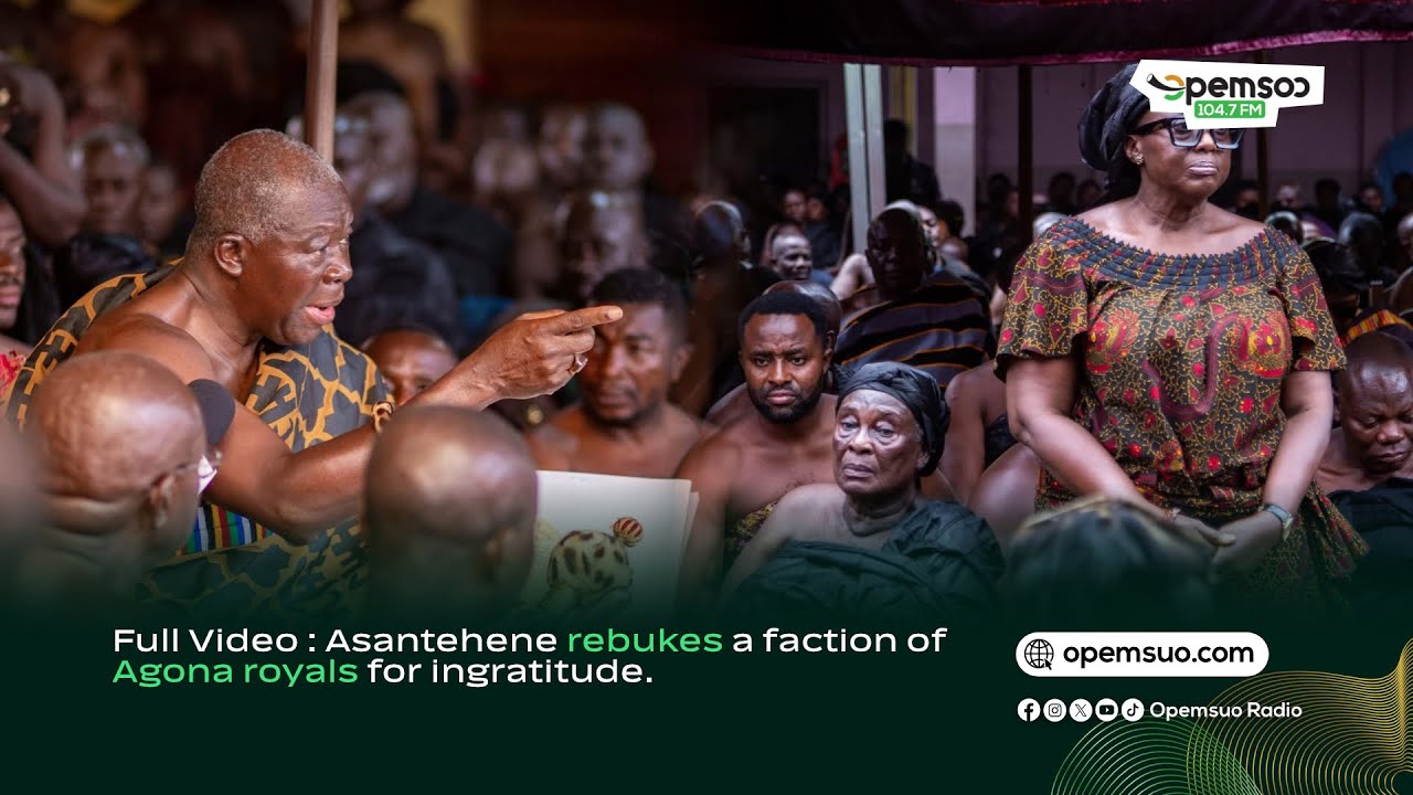 Full video : Asantehene rebukes a faction of Agona royals for ingratitude