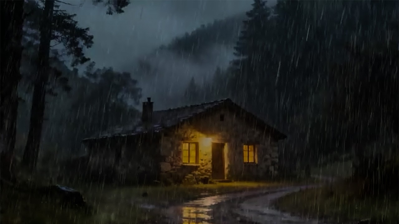 Lluvia Fuerte y Ambiente Acogedor 🏡 ASMR Relajante