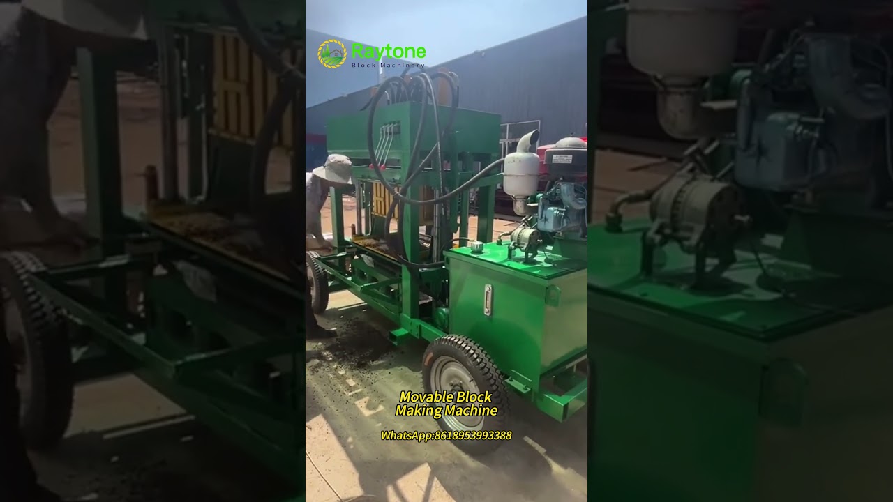 High Quality Movable Brick Machine: Build Anywhere, Anytime！ #brickmachine #brickmaking #machine