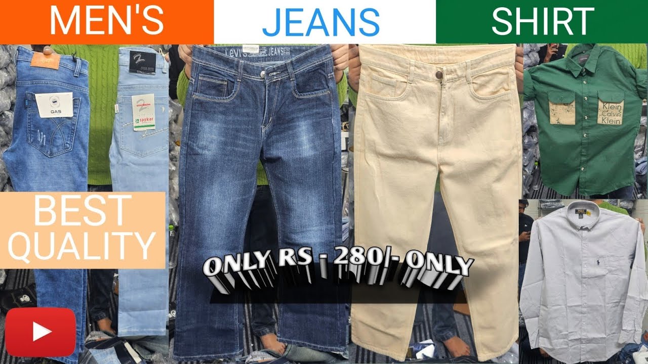 Mens Jeans - With Guarantee (Tank Road , Karol Bagh) Rs - 280 🤩🤩✅️