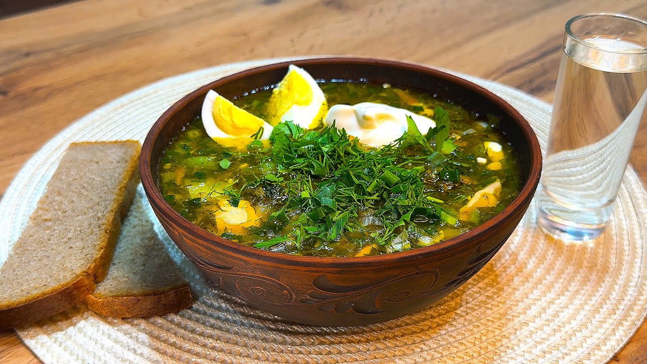 Щавелевый суп, Зеленые ЩИ или Зеленый БОРЩ:  Здоровое питание за 30 минут!