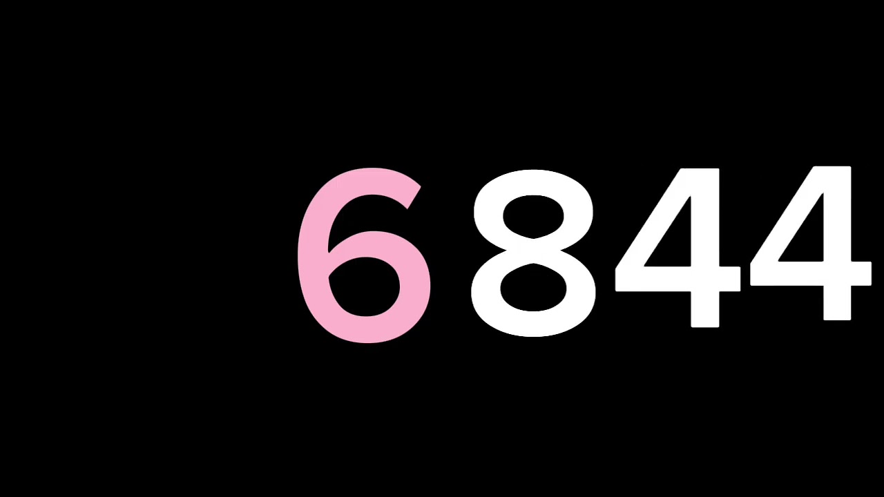 Numbers for 0 to 1 million with sound