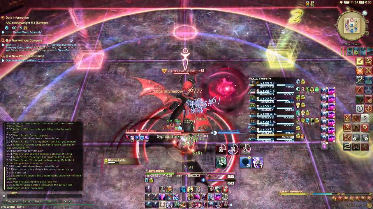 Final Fantasy XIV AAC Heavyweight M1 (Savage) (M9S) DRK OT PoV
