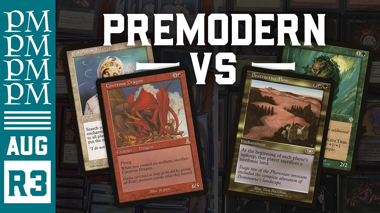 Rw Artifacts vs Jund Flow - Round 3 - August Premodern MTG Tournament