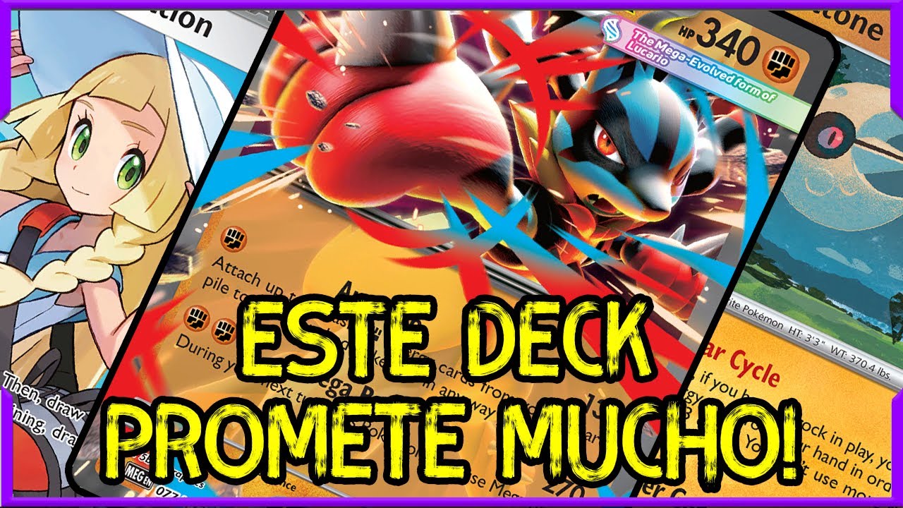 🥊ESTE DECK PODRIA SORPRENDER POST ROTACIÓN! 🥊 DECK MEGA LUCARIO EX POKÉMON TCG🥊