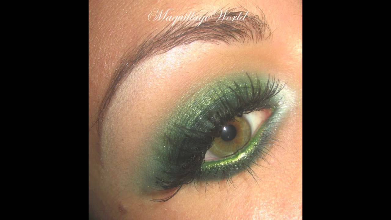 Tutoriel de maquillage : Smoky intense Vert avec Glamour Doll Eyes