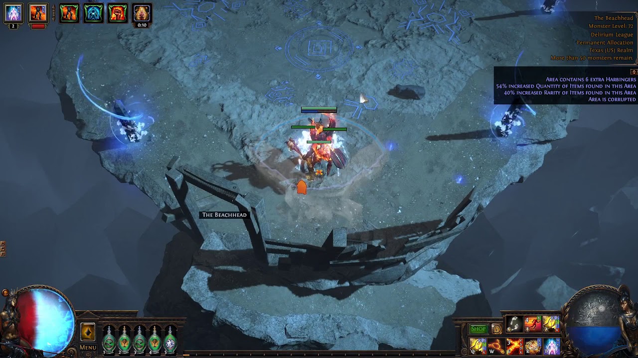 Path of exile Easy Currency Unique Map Beach Head Currency Hunting tastic shardy pardy!