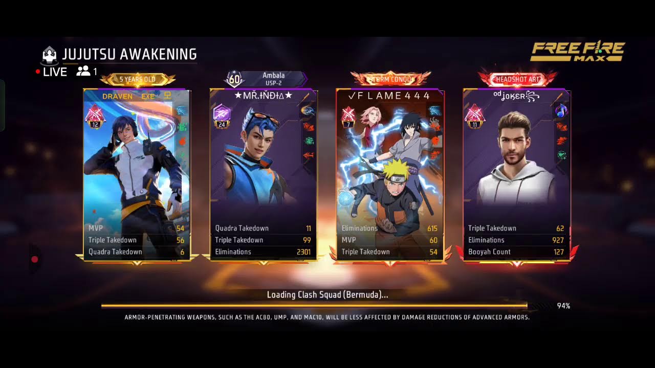 free fire live stream