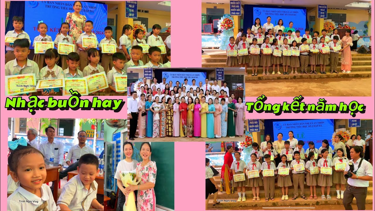 Nhạc cảm động tổng kết năm học - Trường Tiểu Học Số 2 Đập Đá - Trinh Nghi Vlog