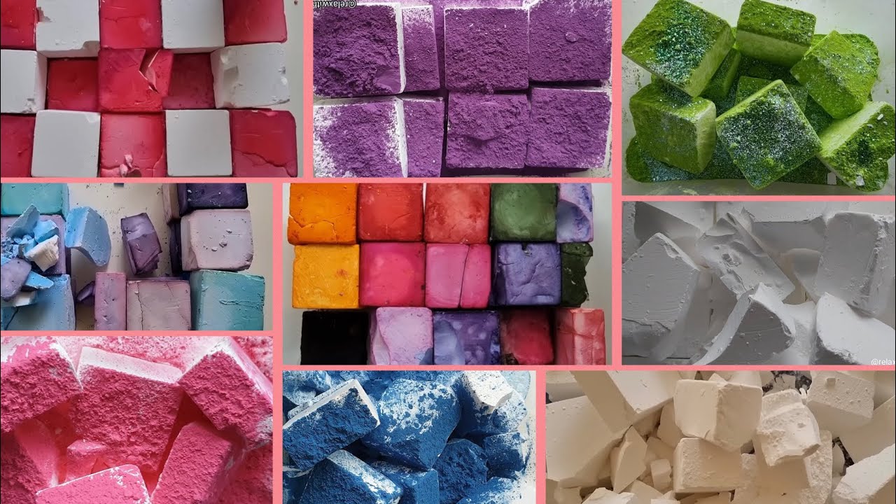 @relaxwithdy-asmr4318 edit compilation🩵🩵100 subs🥳 #gymchalk #satisfying #relax #softgymchalk