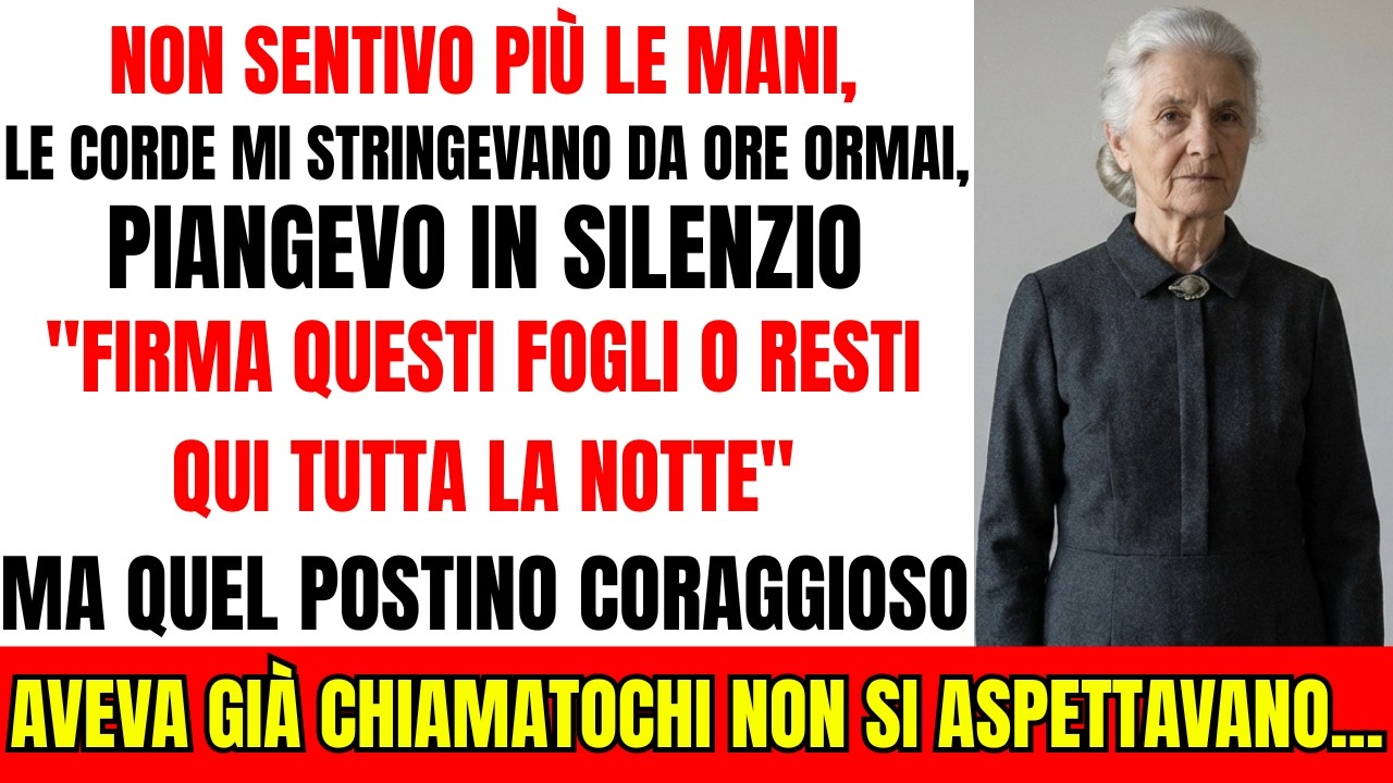 Mio Figlio Mi Legò Alla Sedia Firmi Tutto O Non Si Muove, Ma Il Postino Vide Dalla Finestra